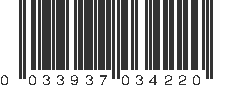 UPC 033937034220