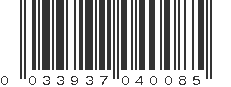 UPC 033937040085