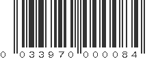 UPC 033970000084