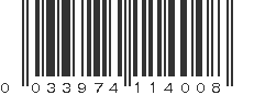 UPC 033974114008