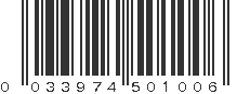 UPC 033974501006