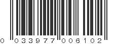 UPC 033977006102