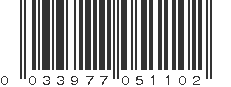 UPC 033977051102