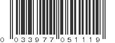 UPC 033977051119