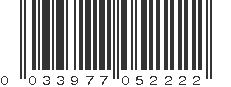 UPC 033977052222