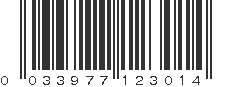 UPC 033977123014