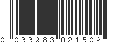 UPC 033983021502