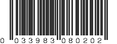 UPC 033983080202