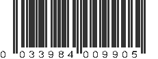 UPC 033984009905