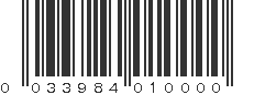 UPC 033984010000