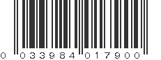 UPC 033984017900