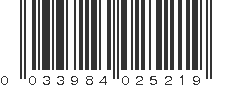 UPC 033984025219