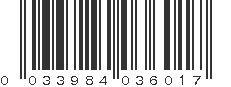 UPC 033984036017