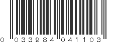 UPC 033984041103