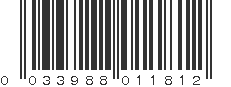 UPC 033988011812