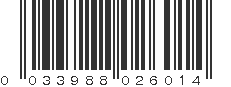 UPC 033988026014