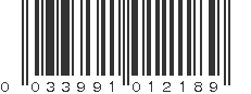 UPC 033991012189