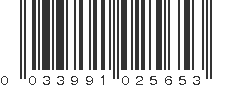 UPC 033991025653