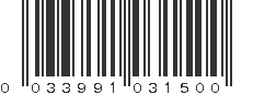 UPC 033991031500