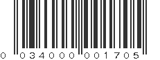 UPC 034000001705