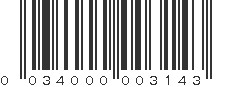 UPC 034000003143