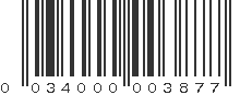 UPC 034000003877