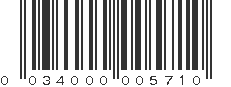 UPC 034000005710