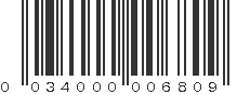 UPC 034000006809