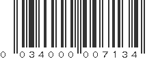 UPC 034000007134