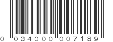 UPC 034000007189