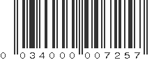 UPC 034000007257