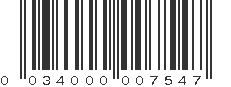 UPC 034000007547