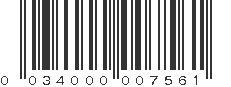 UPC 034000007561