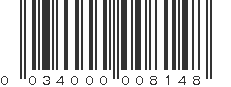 UPC 034000008148