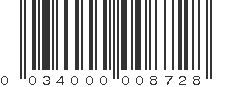 UPC 034000008728