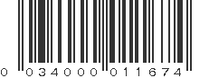 UPC 034000011674