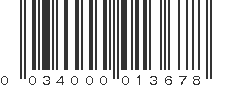 UPC 034000013678