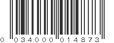 UPC 034000014873