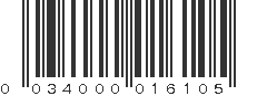 UPC 034000016105