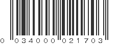 UPC 034000021703