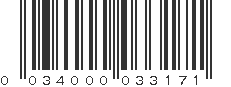 UPC 034000033171