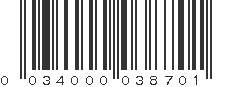 UPC 034000038701