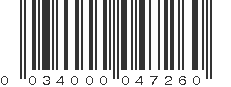 UPC 034000047260