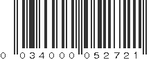 UPC 034000052721