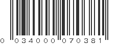 UPC 034000070381