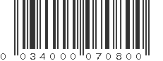 UPC 034000070800