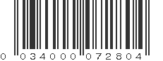 UPC 034000072804