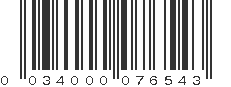 UPC 034000076543