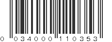 UPC 034000110353