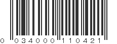 UPC 034000110421